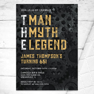 Invitation L'Homme La Légende 65e Anniversaire