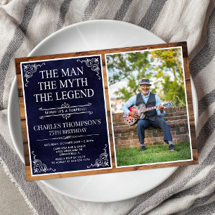 Invitation L'Homme La Légende La Légende Surprise 75e Anniver
