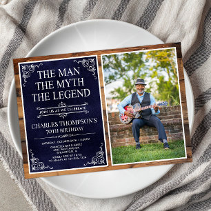 Invitation L'Homme La Légende Le Mythe 70e Anniversaire