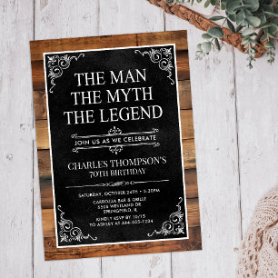 Invitation L'Homme La Légende Le Mythe 70e Anniversaire