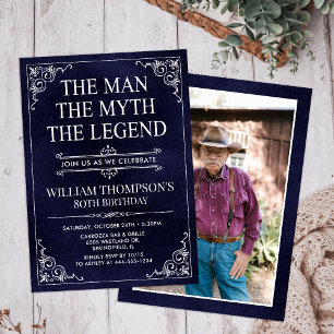 Invitation L'Homme La Légende Le Mythe 80e Anniversaire