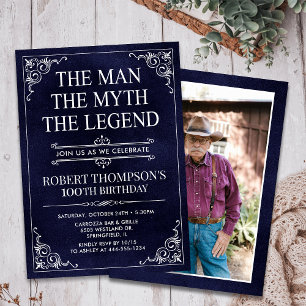 Invitation L'Homme Le Mythe La Légende 100e Anniversaire