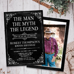 Invitation L'Homme Le Mythe La Légende 100e Anniversaire