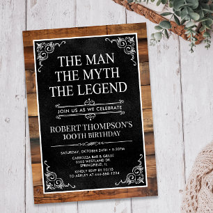 Invitation L'Homme Le Mythe La Légende 100e Anniversaire