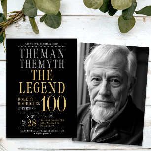 Invitation L'Homme Le Mythe La Légende 100e Anniversaire