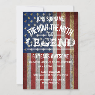 Invitation L'Homme Le Mythe La Légende 4 juillet