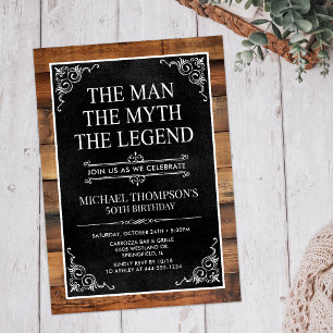 Invitation L'Homme Le Mythe La Légende 50e Anniversaire