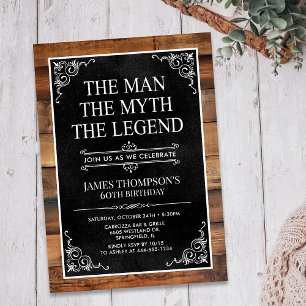 Invitation L'Homme Le Mythe La Légende 60e Anniversaire