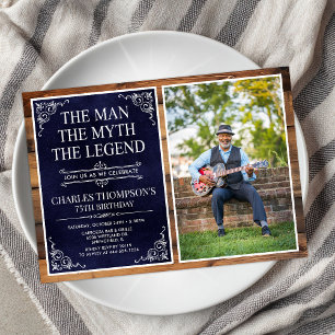 Invitation L'Homme Le Mythe La Légende 75e Anniversaire