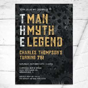 Invitation L'Homme Le Mythe La Légende 75e Anniversaire