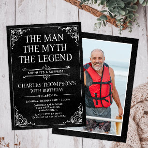 Invitation L'Homme Le Mythe La Légende Surprise 70e Anniversa