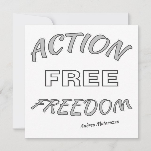 Invitation Liberté d'action (Devant)