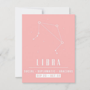 Invitation Libra couleur zodiac - Cute Libra Zodiac Lover Cad