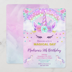 Invitation Licorne 