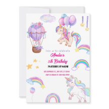 Licorne Arc-en-Ciel Mignonne Fête Rose pour Fille 