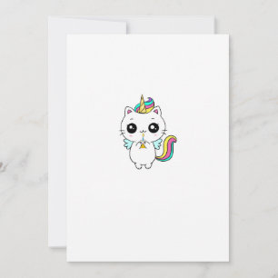 Invitation Licorne, licorne arc-en-ciel, mignon