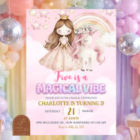 Licorne Rose Cinq Est Un Anniversaire De Vibe Magi