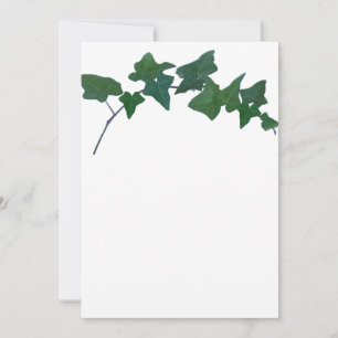 Invitation Lierre anglais vert classique
