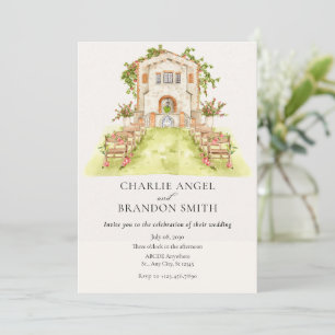 Invitation Lieu de mariage du jardin