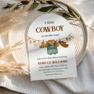 Invitation Ligne de vêtements à imprimé vacher western Shower