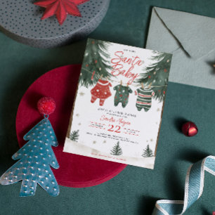Invitation Ligne de vêtements bébé SantaL'arbre de Noël Baby 