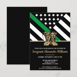 Invitation Ligne verte mineure militaire Retraite de l'Armée 