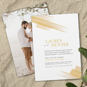 Invitation Lignes minimalistes de trait d'encre de sable simp