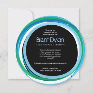 Invitation Lignes simples Bat Bar Mitzvah - Earth5