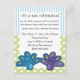 Invitation Lil' Baby Peacock