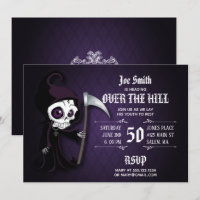 Lil' Grim sur l'invitation de la fête de la collin