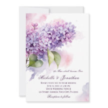 Lilac Fleur Bible chrétienne Verse Mariage