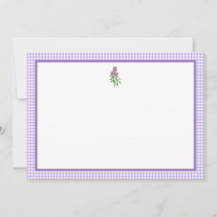 Invitation Lilas et Gingham