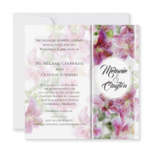 Lilies Stargazer Aquarelle