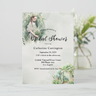 Invitation Lillies Mariages florales de la Fête des mariées d