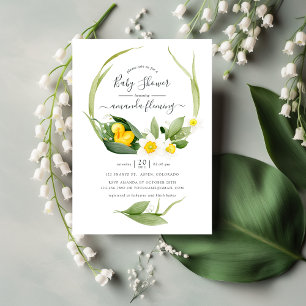 Invitation Lilly canard de printemps du Baby shower de la val