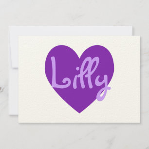 Invitation Lilly en violet