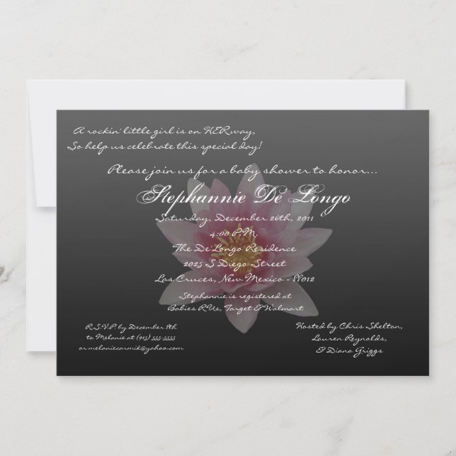 Invitation Lily 5x7 (Devant)