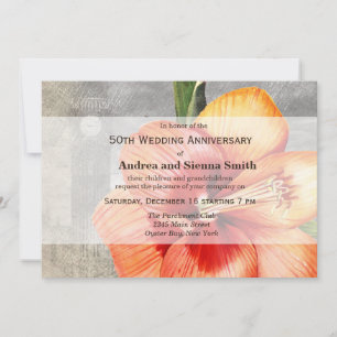 Invitation Lily de tigre de fleur de Macro