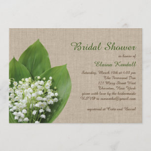 Invitation Lily du Fête de l'mariée de la vallée