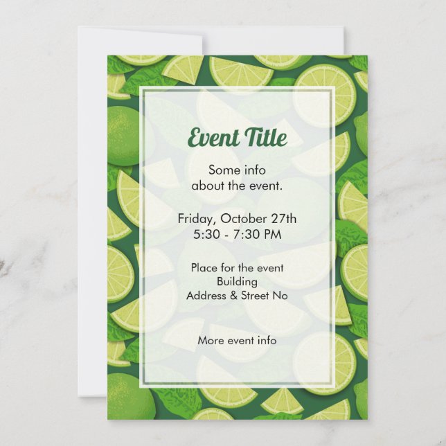 Invitation Lime (Dos)
