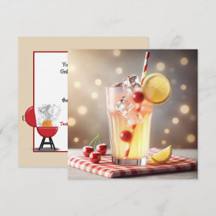 Invitation Limonade pour la fête estivale de barbecue