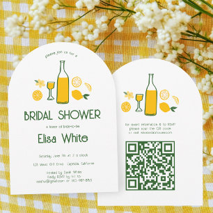 Invitation Limoncello Lemonade CUSTOM QR Arch Fête des mariée