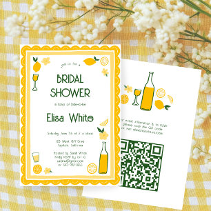 Invitation Limoncello Lemonade CUSTOM QR Fête des mariées