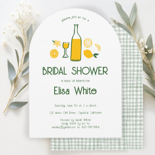Invitation Limoncello Lemonade Fête des mariées d'arc PERSONN