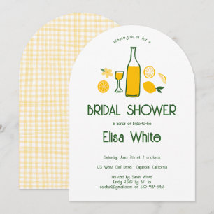 Invitation Limoncello Lemonade Fête des mariées d'arc PERSONN