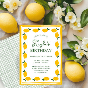 Invitation Limoncello Lemons PERSONNALISÉ JOLIE ANNIVERSAIRE