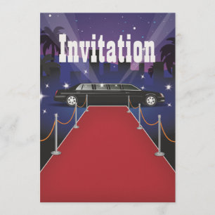 Invitation Limousine de célébrité de tapis rouge