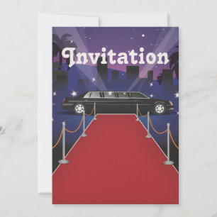 Invitation Limousine de célébrité sur tapis rouge