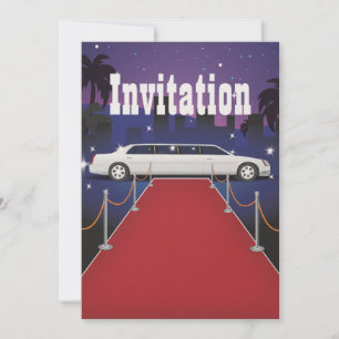 Invitation Limousine de célébrité sur tapis rouge