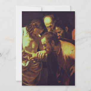 Invitation L'Incrédulité de saint Thomas par le Caravage